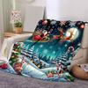 1Pc Christmas Night Adventure Blanket Soft And Comfortable Casual Warm Camping Travel Christmas Halloween Gift M921253