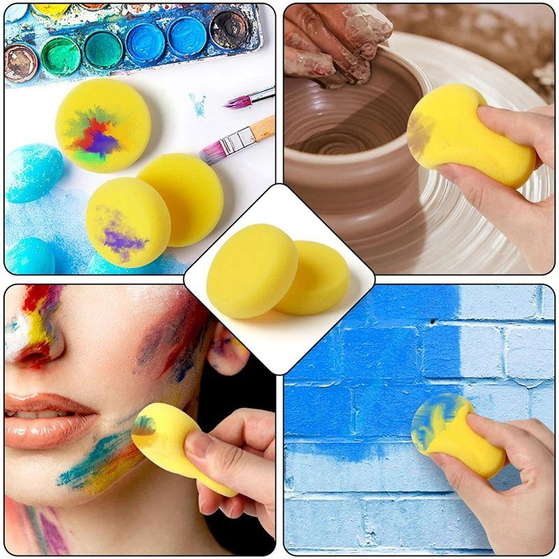 A60Z48 Pcs Synthetic Artist Sponges Watercolors Sponges For Painting, Ceramics, Potterymay