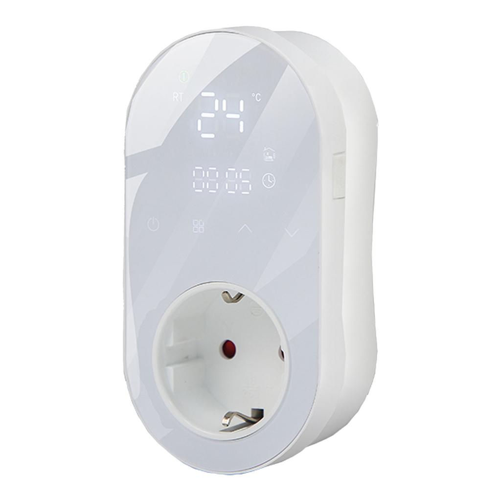 LED Digital Temperature Control Socket Programmable Plug in Thermostat Controlled Outlet for AC Floor Hting 16A