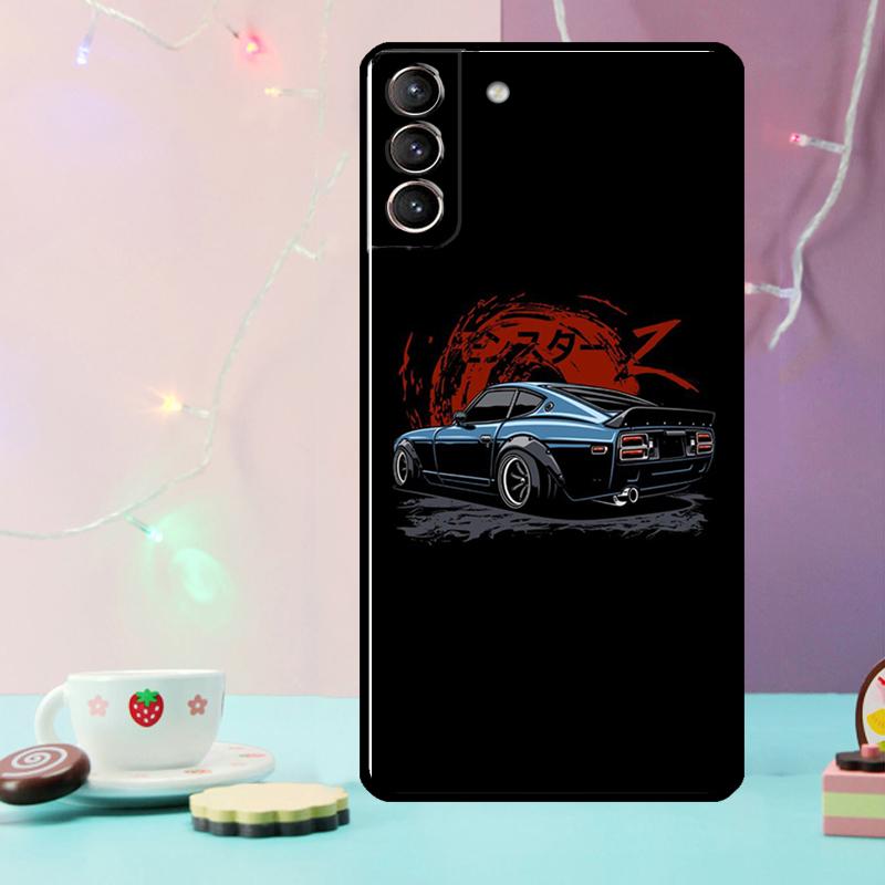 Sports Car JDM Drift Phone Case For Samsung Galaxy S24 Ultra S20 S21 S22 S23 S25 Ultra S9 S10 Plus S24 FE Cover