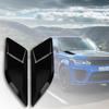 1 Paar Lüftungsschlitz-Abdeckungen für die Motorhaube, schwarz glänzend, Dekorabdeckungen für den Luftauslass der Motorhaube, kompatibel mit Range Rover Sport L494 2014–2018