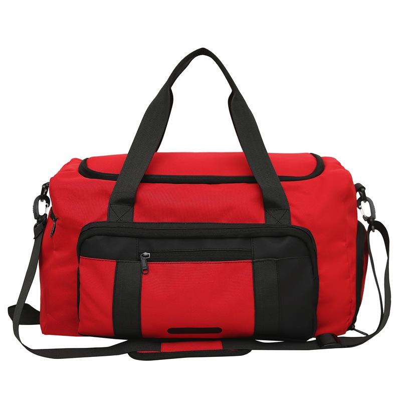 Fashionable Casual Luggage Bag for Business Trip Multi-functional Large Capacity Shoe Bin Hand-heat Travel Bag Dry and Wet Separation Fitness Bag