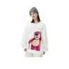 Li Ning × Disney Collaboration Pixar Strawberry Bear Series Cartoon Letter Okrągły Dekolt Wygodna, oddychająca, ciepła bluza polarowa AWDU432-5