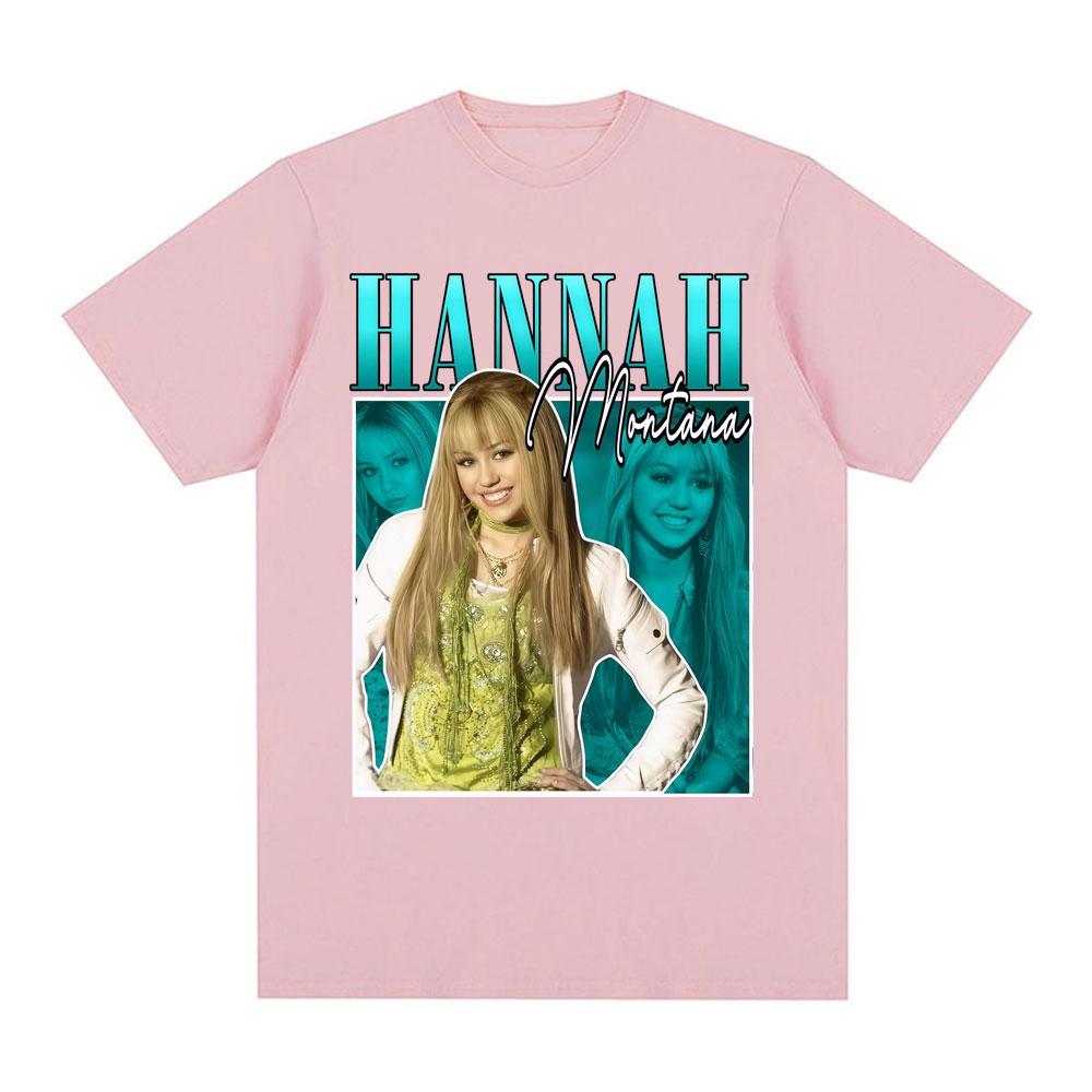Hannah Montana 90s Vintage Graphics Tee Shirt Unisex Women Clothing Harajuku High Street Tshirt Fashion Casual 100 Cotton T Shirt