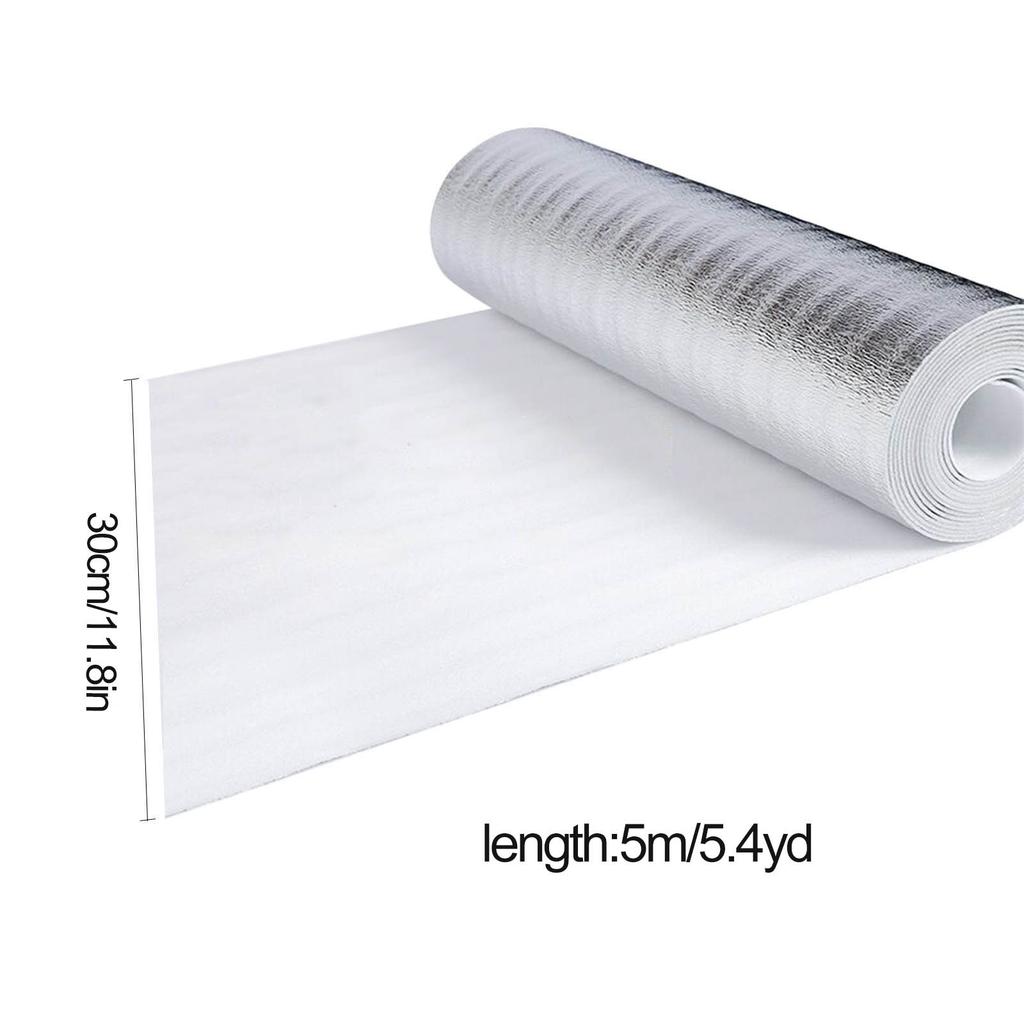 10m X 0,5m X 3mm Reflektierende Folie Aluminiumfolie Heizungsisolierung Nagelneu