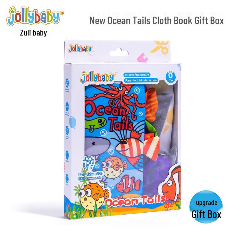 Jollybaby Познавательная тканевая книжка для младенцев в подарочной коробке (0-3 года)