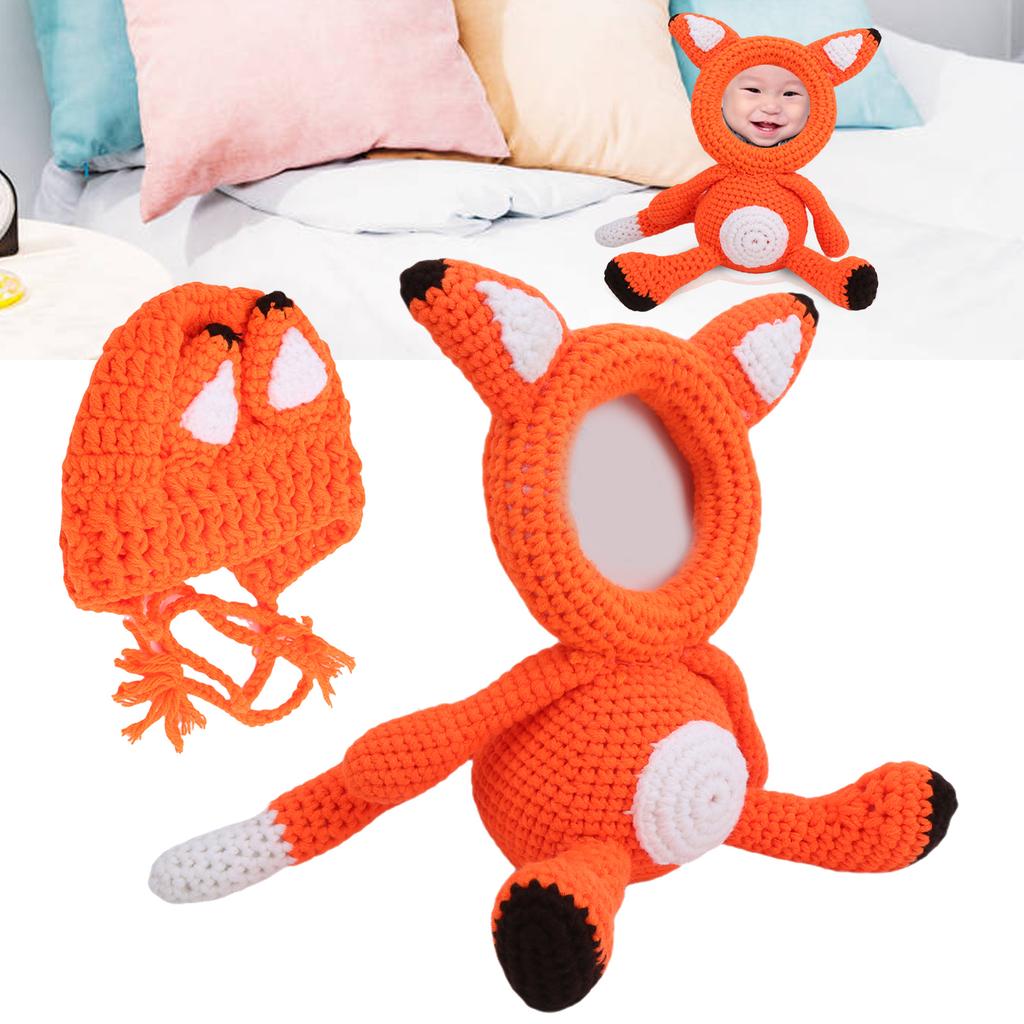 Babyfotograferingsrekvisitter Ull Nyfødt Fotoklær Dyrhatt Bedårende Spedbarnskostymer#1