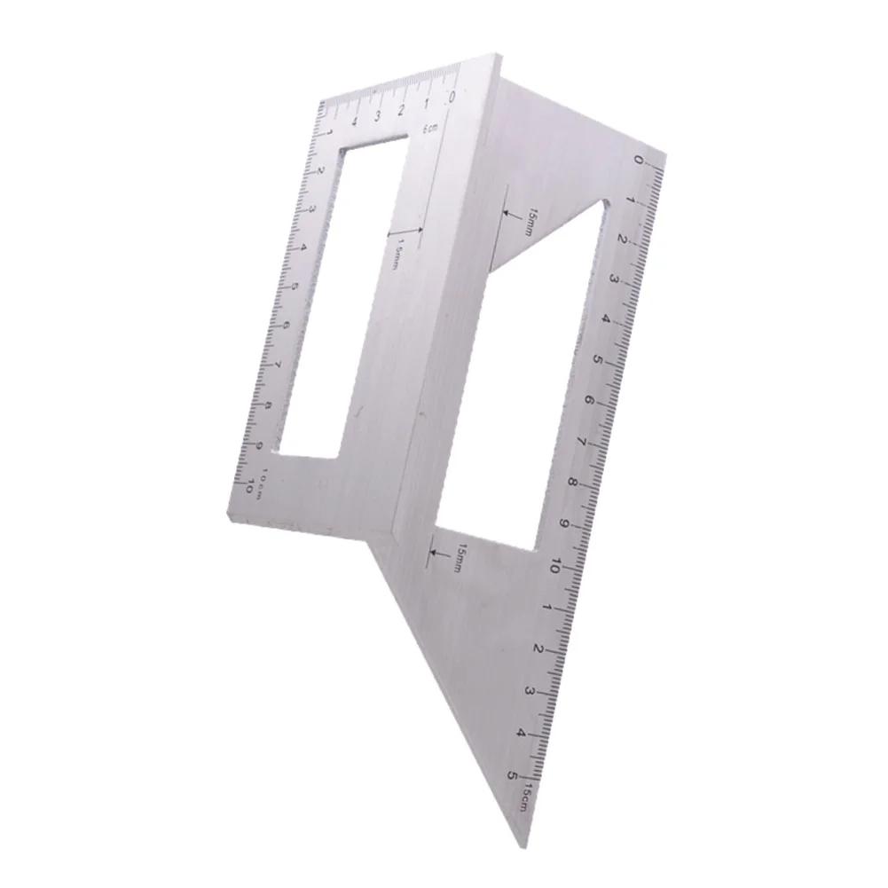 

Многофункциональная квадратная линейка угла 45/90 градусов, измерительный инструмент для деревообработки
