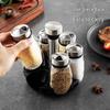 Mei Chu 7-Piece Glass Spice Jar Set with Stand