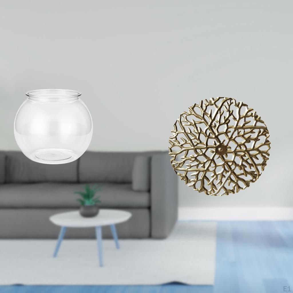 Transparent Small Fish Tank Clear Household Ornament DIY Bowl Vase Table Bedroom Desktop Living Room