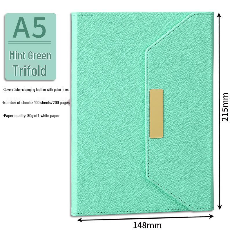Tri-fold A5 Gift Box Set: Premium Business Meeting Notebook with Custom Logo