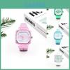 Trendy Clear Plastic Quartz Watch With Digital Time For Teens And Young Adults