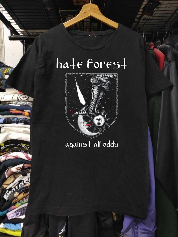 Новая футболка унисекс группы Hate Forest Against All Odds от S до 5XL AR063 XXL