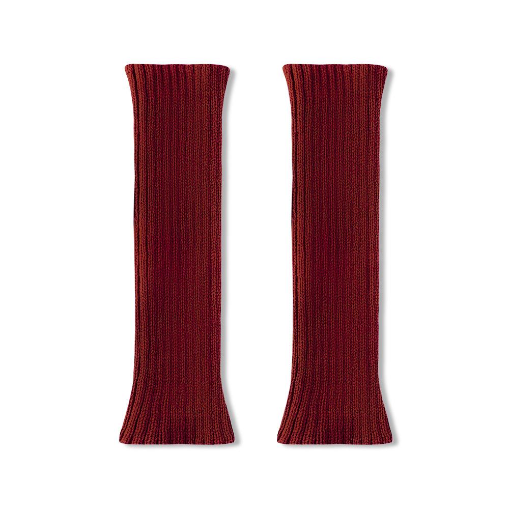 Knitted Sock Snow Boots for Women In Spring and Autumn, Grey Leg Warmers for The Calves, and Warm Pile Socks for Autumn and Winter