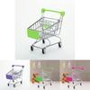 Adorable Children's Mini Metal Shopping Trolley And Colorful Basket Role Play Toy Set For Imaginative Play