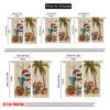 2pcs,2D Plane Printing Popular Curtain Panels Beach Chair Snowman Versatile 100% Polyester (without Rod) Decorations For Home
