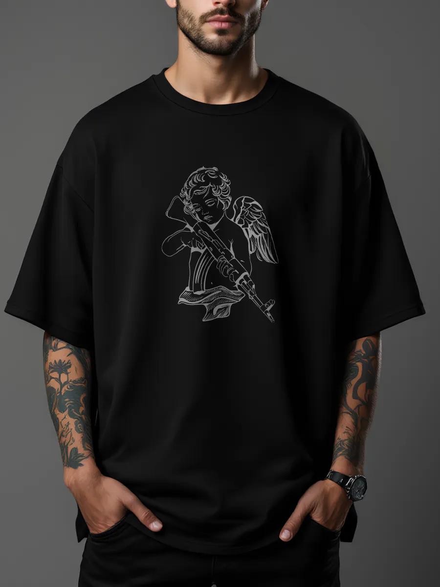 T-shirt with glowing lion print XL