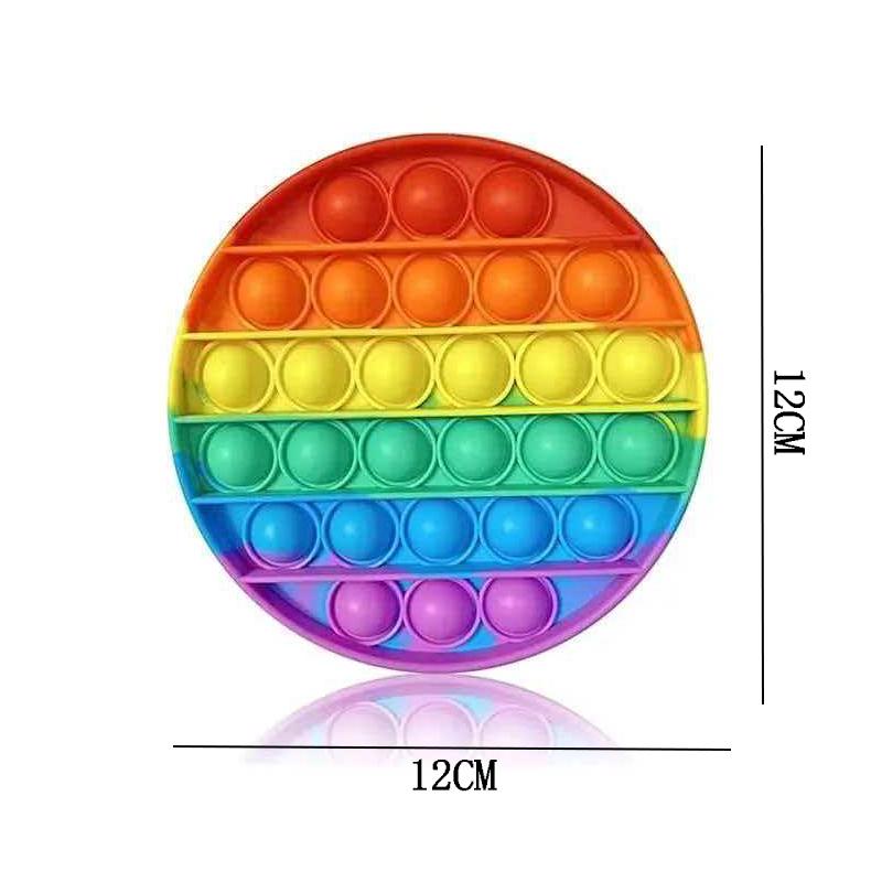 Fidget Push Bubble Silikon Sensorische Stressabbau Spielzeuge ADHS Angst Kinder Party Mitgebsel Nikolausgeschenke Geschenke Klassenzimmer Preise