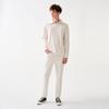 STCO Pleated Half-Zip T-Shirt Ivory (Oversized)_Stsua09Osi