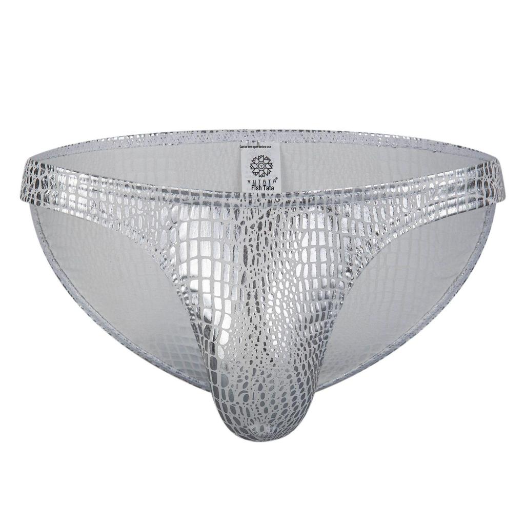 Men's Low-Waist Cartoon Triangle Briefs, Breathable European & American Design, Trendy Nightclub Style 2023