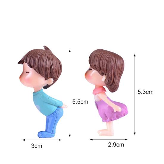 2ks Kiss Dolls Mini Krajina Ornamenty Figurky Pohádková zahrada Dekor domečku pro panenky