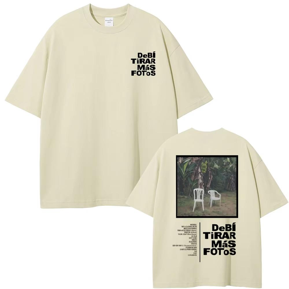 Rap Bad Bunny DeBi TiRAR MaS FOToS DTMF Graphic T-shirt Men's Oversized Streetwear Men Women Vintage T Shirt
