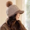 Women S Winter Warm Fleece Lined Baseball Cap For Big Head Korean Style Casual Hat