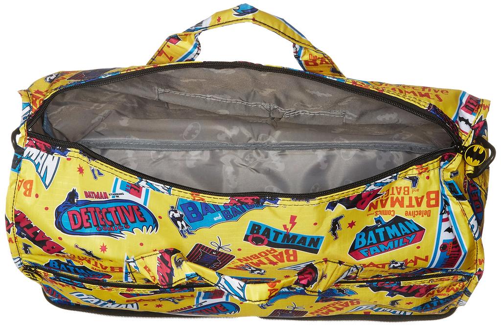 Hapitas Folding Boston Bag Wide Variety of Sticker Yellow (Medium), Shifre, Patterns, Compact, BT5.