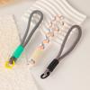 Multicolor Knot Mobile Phone Lanyard Creative Short Braided Lanyard Mobile Phone Case Key Ring Can Be Detachable To Preve