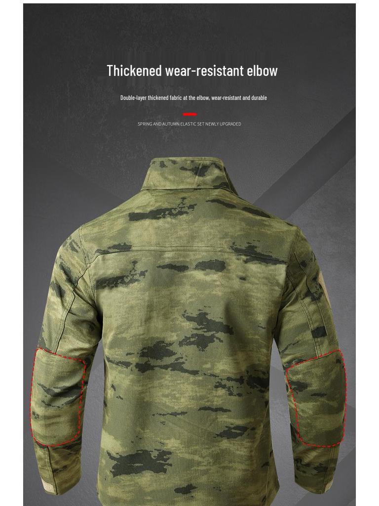Men's Camouflage Workwear: Durable Spring/Autumn Suit for Labor, Training, Mountaineering, and Tactical Outdoor Sports