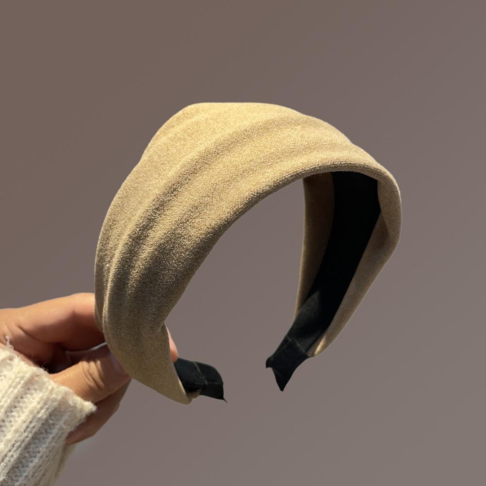 Wide Fabric Headbands For Women Girls Simple Hair Hoop Cover Gray Hair Head Bands Wide Soft Hairband Headwear