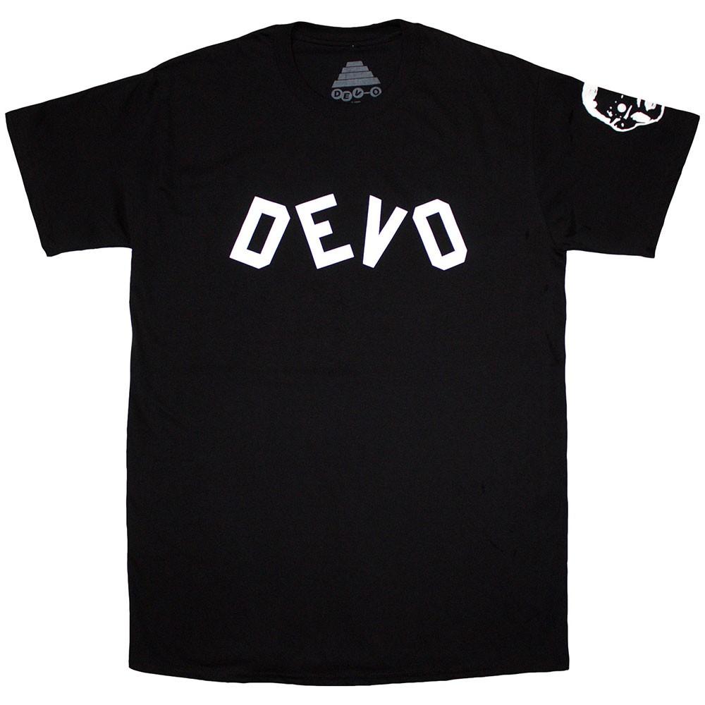 Devo Unisex TShirt Booji Boy (Black) (Sleeve Print) (Small) S