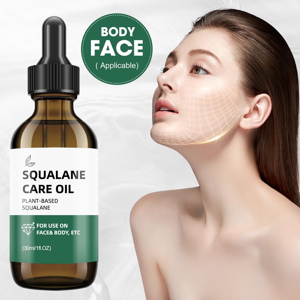 Squalane Facial & Body Oil 30ml – Hydrating & Nourishing Skincare Serum with Dropper