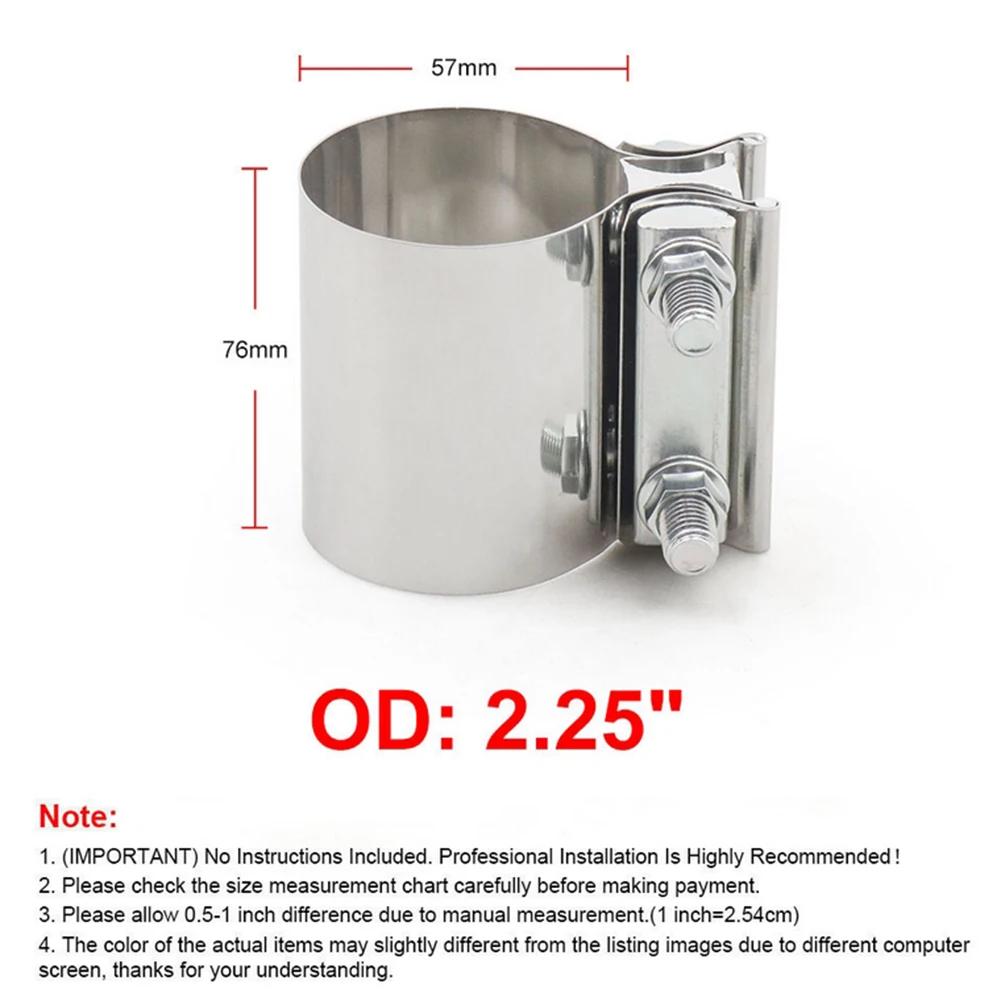 Joiner Sleeve Clamp Pipe Connector Adjustable Exhaust Joiner Sleeve Clamp Muffler Tube Enhanced Car Performance