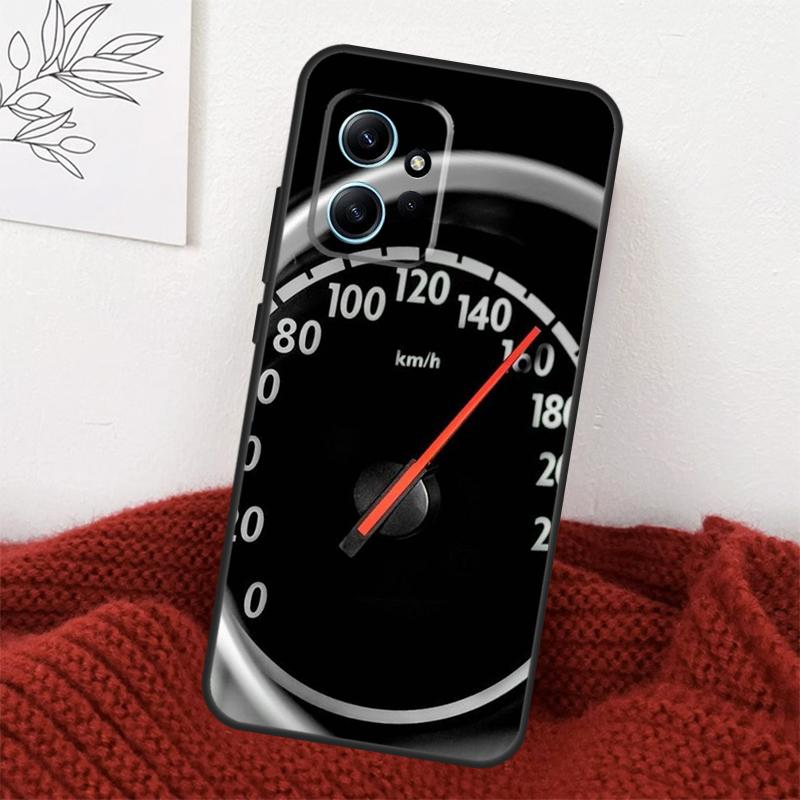 Cool Retro Speedometer Case For Xiaomi Redmi Note 14 10 11 12 13 15 Pro Plus Cover For Redmi 15 15C 13C 12C 10C 14C Redmi Note 15 Pro 5G