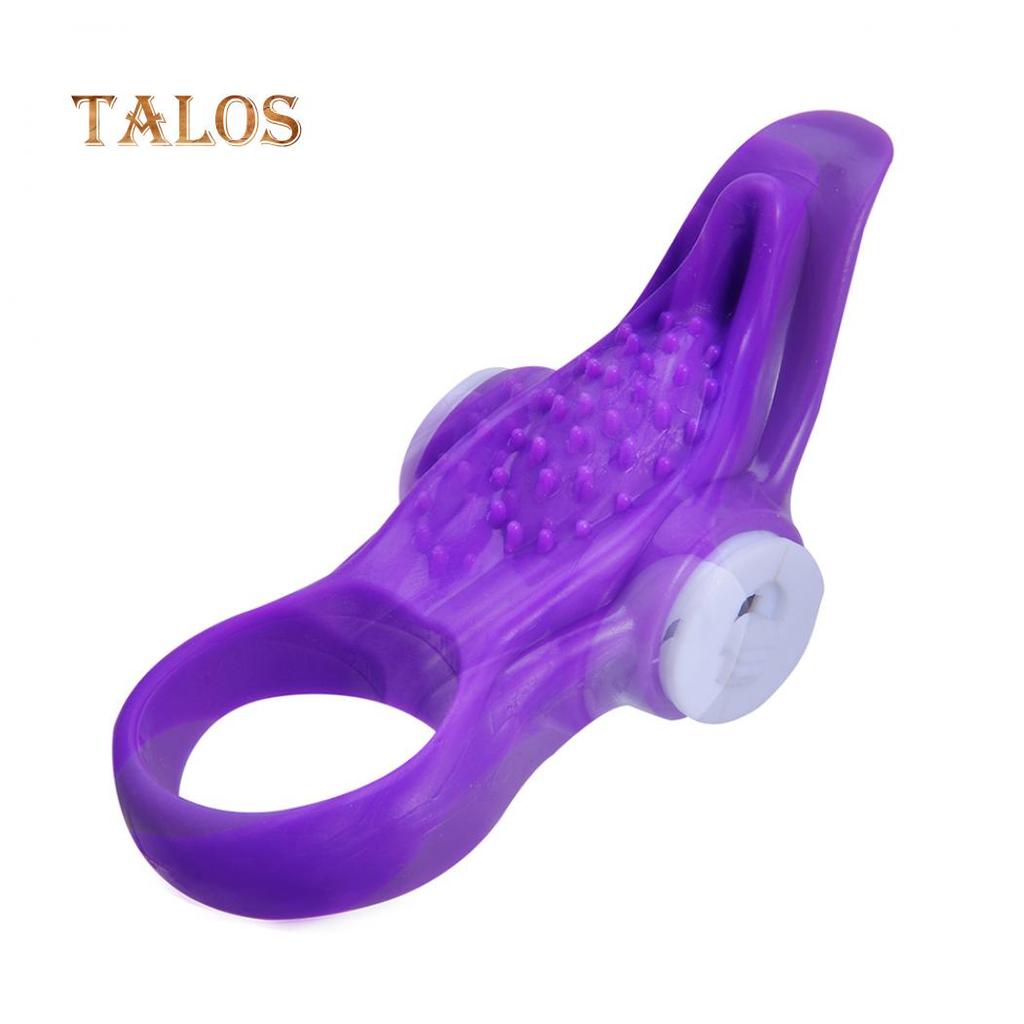 Tongue Silicone Ejaculation Delay Cock Lock Vibration Penis Ring Men Sex Toy Sex Toys For Adult