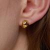 [LOMET] 14K GF Essential Ball One-Touch Earrings_MJ5031BFE