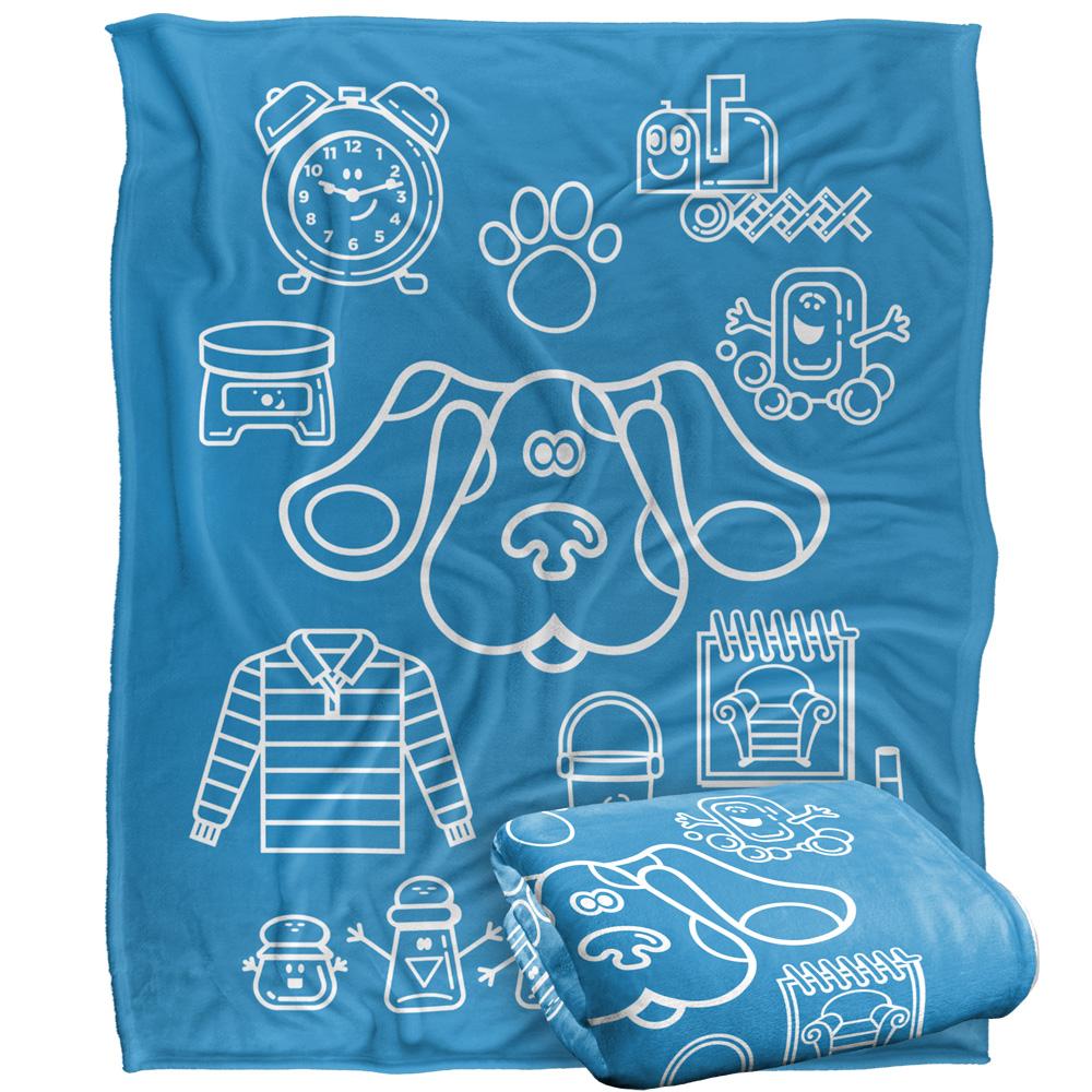 BlueÂ´s Clues Silky Collage Supersoft Blanket