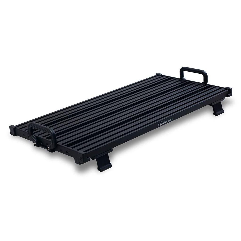 GUITTO Guitar Effector Board Pedal Board Clamp Block Fixed Effect Pedal Board Aluminum Alloy with Ultra Light Carrying Bag (Large)