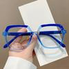Vintage Anti Blue Light Optical Square Glasses Myopia Prescription Big Frame Women Luxury Brand Designer Double Color Eyewear