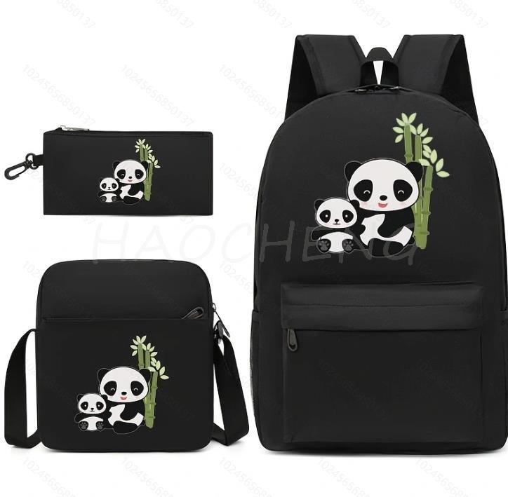 New CR7 Backpack 3Pcs Travel Bag Canvas Backpack Students School Bag For Boys Girls Canvas Teens Laptop Zipper Mochilas For Gift