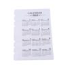 Creative Calendar  Divider Binder Notebooks  Accessories  Partition Plate