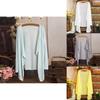 Elegante Camicia Coreana a Maniche Lunghe Protezione Solare Cardigan Leggero e Traspirante per Donna