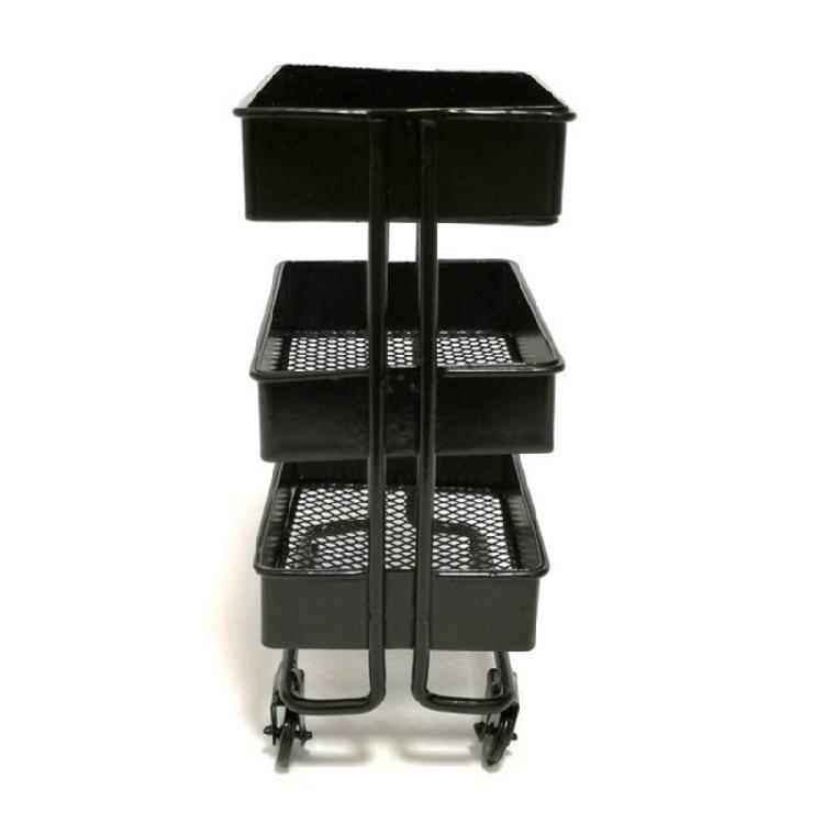 1:12 Dollhouse Mini Storage Cart Dolls Kitchen Bedroom Furniture Books Organizer