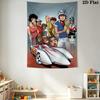 Animated Racing Team Pattern Home Decor Tapestry, Wall Hanging, Decorative RV Wall Cloth.SGT0917197