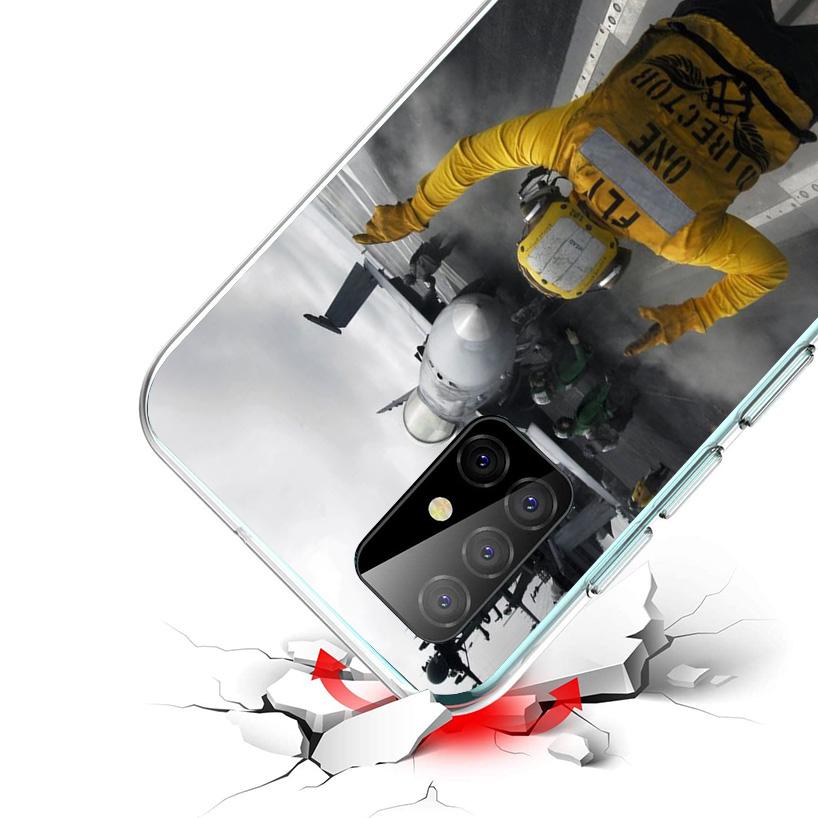 Military Aircraft Warship Fighter Phone Case For Samsung Galaxy A52 A32 A22 A12 A51 A31 A50S A30S A20S A10S Note 20 Ultra 10 Plu