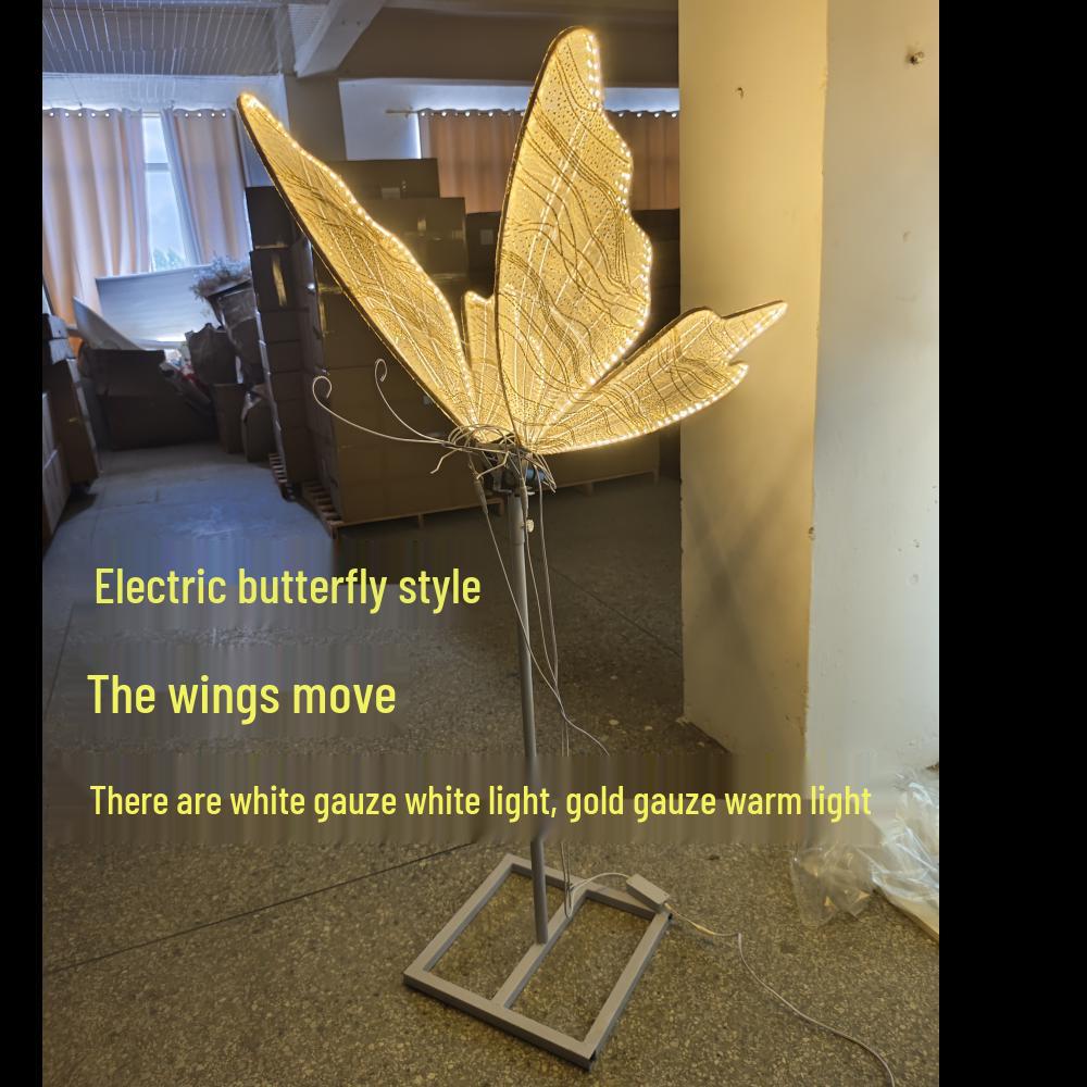 Luminous Butterfly Wings Chandelier: Wedding Ceiling Decoration & Aisle Guide