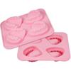 2 Pcs Silicone Ice Tray 3d Tooth-shaped Moulds Food Grade Ice Cube Mold