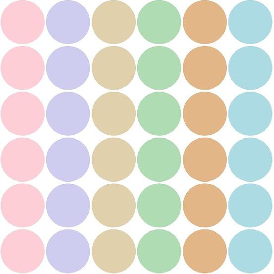 36Pcs 6 Inch Floor Stickers for Classroom, Floor Dots for Line up Markers Self Adhesive Vinyl Floor Decals for Preschool and Kindergarten Elementary