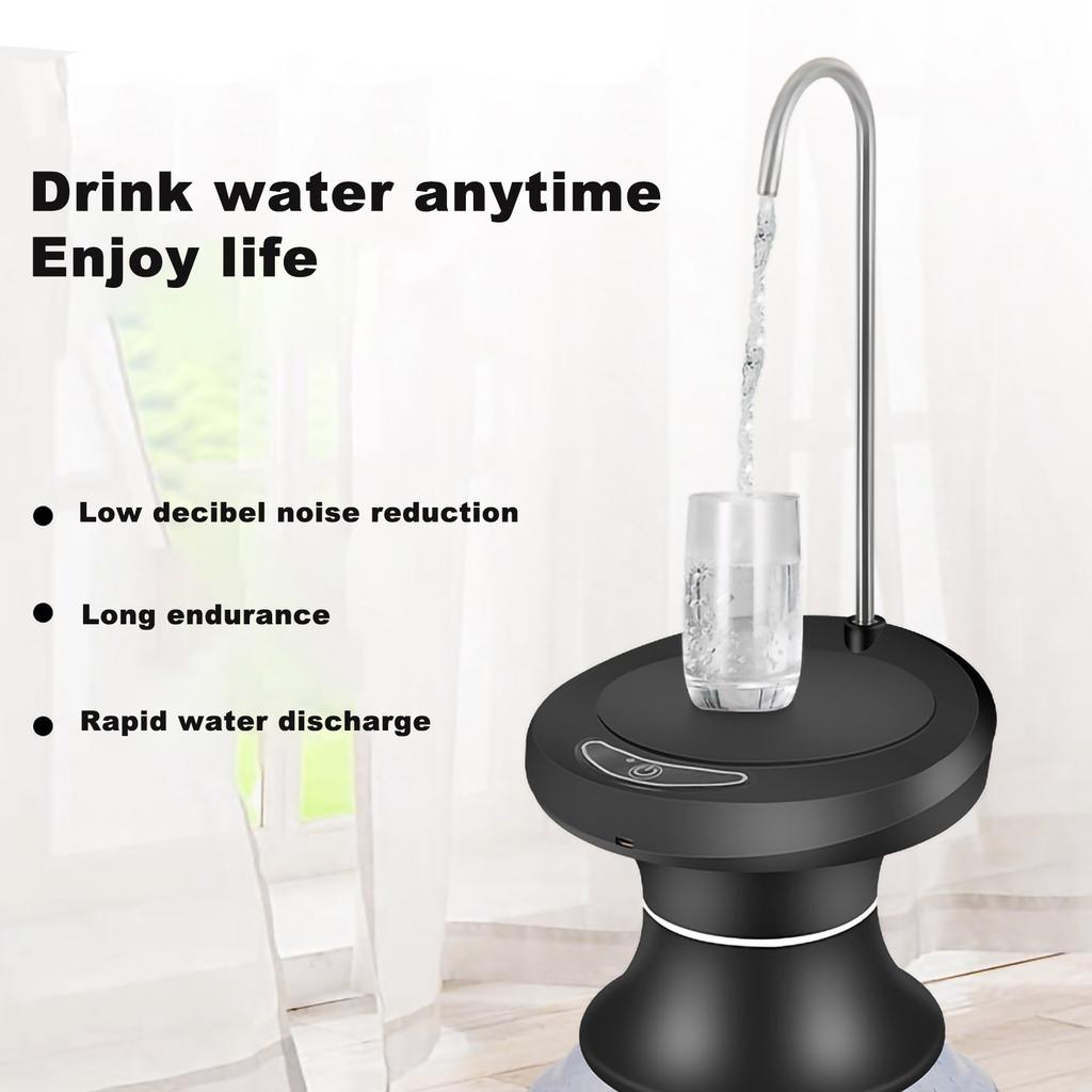 Automatischer Wasserspender Tragbare Wasserpumpe mit Tablett Doppelzweck Quantitatives Wasserdruckgerät Mineralwasser Eimer